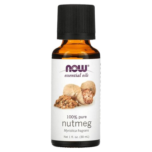 Основное фото товара Pure Essential Oil Nutmeg Основное фото товара NOW Foods, Эфирное масло, Pure Essential Oil Nutmeg, 30 мл