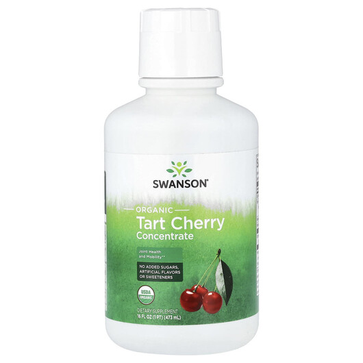 Основное фото товара Swanson, Экстракт вишни, Organic Tart Cherry Concentrate, 473 мл