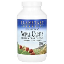 Full Spectrum Nopal Cactus 1000 mg Нопал Planetary Herbals