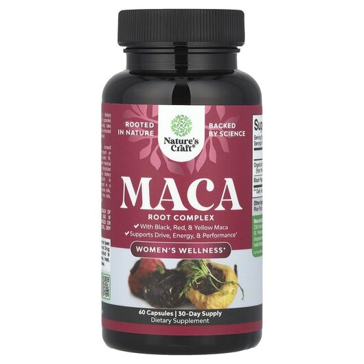 Основное фото товара Women's Wellness Maca Root Complex Основное фото товара Nature's Craft, Мака, Women's Wellness Maca Root Comple