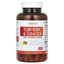 Turmeric & Ginger with Bioperine Куркумин и Имбирь Healths Turmeric & Ginger with Bioperine Куркумин и Имбирь Healths