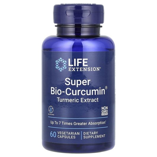 Основне фото товару Super Bio-Curcumin 400 mg, Супер Біо-Куркумин 400 мг, 60 капсул