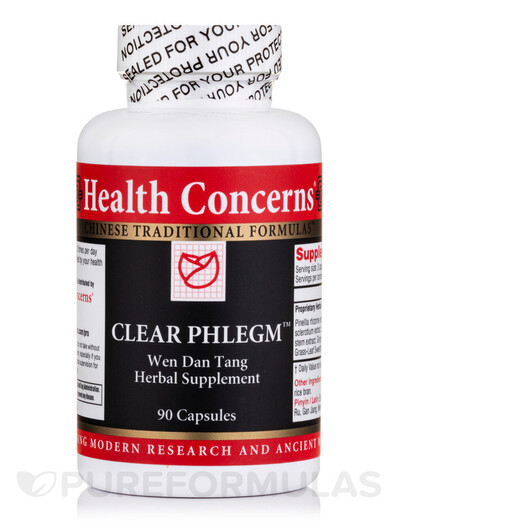 Основне фото товару Health Concerns, Clear Phlegm, Трави, 90 капсул