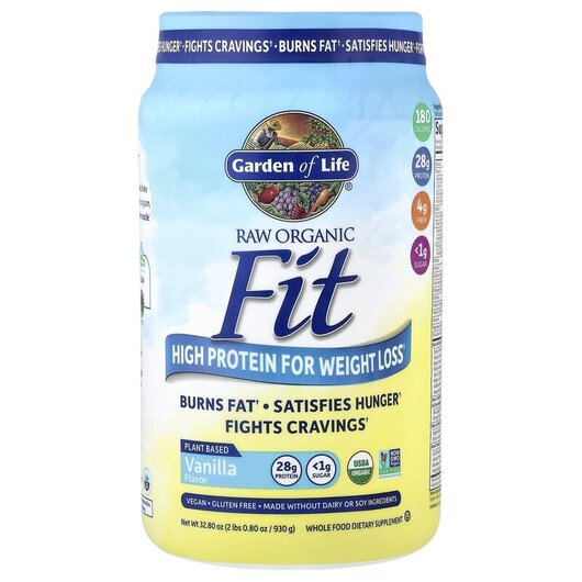 Основне фото товару RAW Organic Fit High Protein for Weight Loss Vanilla Основне фото товару RAW Organic Fit High Protein for Weight Loss Vanilla, Контроль ва