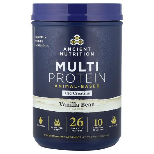 Основне фото товару Multi Protein + Creatine Animal-Based Vanilla Bean, Протеїн, 604 