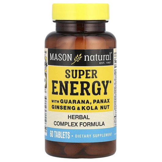 Основне фото товару Super Energy with Guarana Panax Ginseng &, Гуарана Екстракт, 