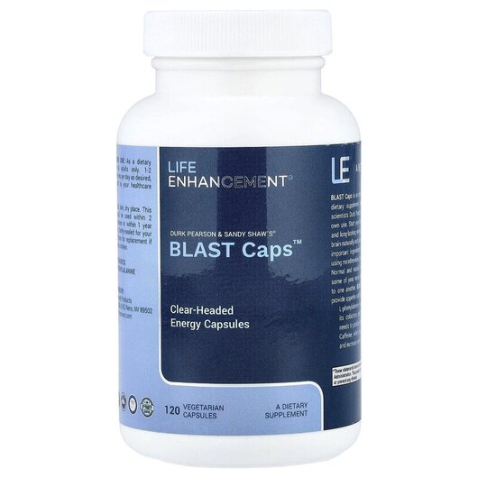 Основне фото товару Life Enhancement, Blast Caps, Підтримка мозку, 120 капсул