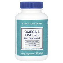 Omega-3 Fish Oil EPA/DHA 500 mg Омега 3 TheVitaminShoppe Omega-3 Fish Oil EPA/DHA 500 mg Омега 3 TheVitaminShoppe