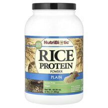 Рисовий протеїн Raw Rice Protein Plain NutriBiotic 1.36 кг