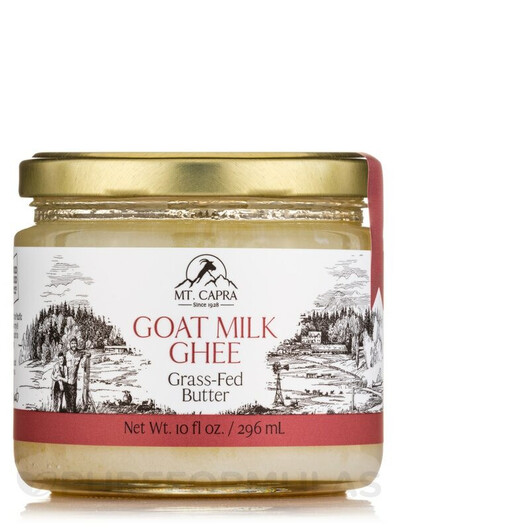 Основне фото товару Mt. Capra, Goat Milk Ghee Grass-Fed Butter, Козяче молоко, 296 мл