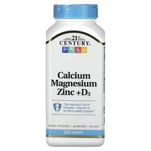 Кальцій Магній Цинк та D3 Calcium Magnesium Zinc + D3 21st