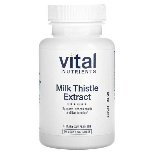 Основное фото товара Milk Thistle Extract Ethanol/Water Extract 250 mg, Расторопша, 60