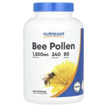 Бджолиний пилок Bee Pollen 1500 mg Nutricost 240 капсул