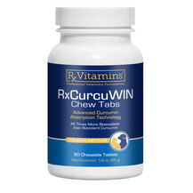Rx CurcuWIN ChewTabs for Pets Куркумин 90 таблеток