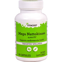 Mega Nattokinase 2000 FU Наттокиназа Vitacost 90 капсул
