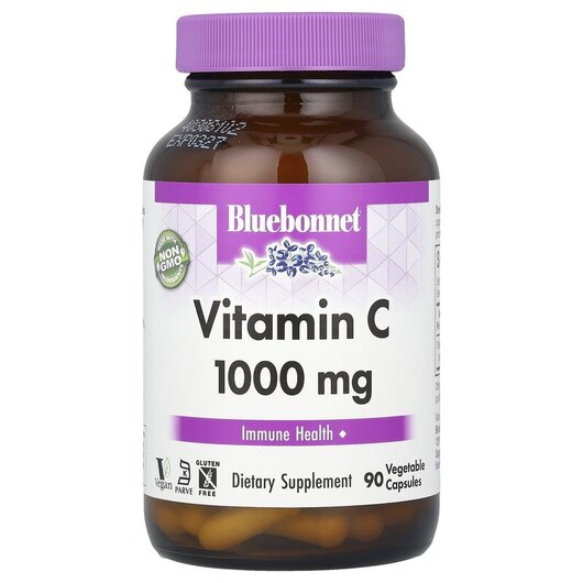 Основне фото товару Vitamin C 1000 mg Основне фото товару Vitamin C 1000 mg, Вітамін С Аскорбінова кислота, 90 капсул