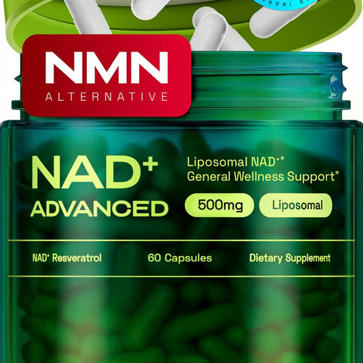 Основне фото товару Liposomal NAD+ Основне фото товару Cata-Kor, Liposomal NAD+, Нікотинамід НАД+, 60 капсул