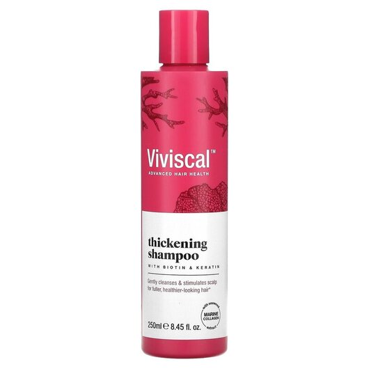 Основное фото товара Thickening Shampoo with Biotin & Keratin Основное фото товара Viviscal, Шампунь, Thickening Shampoo with Biotin & Keratin,