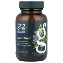 SleepThru Поддержка здорового сна Gaia Herbs 60 капсул