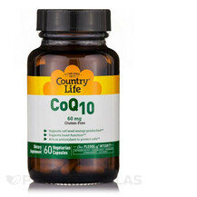 Коензим CoQ10 CoQ10 60 mg Country Life 60 капсул