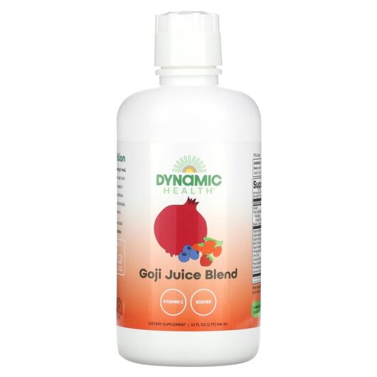 Основне фото товару Goji Juice Blend Основне фото товару Dynamic Health, Goji Juice Blend, Ягоди Годжі, 946 мл