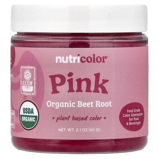 Основное фото товара Nutricolor Pink Organic Beet Root Основное фото товара Nutricost, Красная свекла, Nutricolor Pink Organic Beet Root, 60