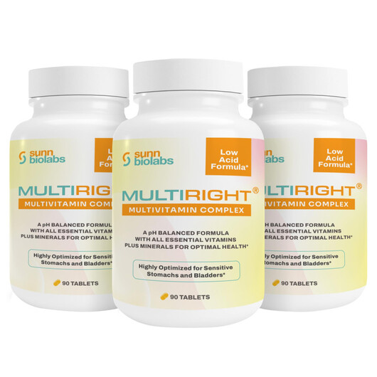 Основне фото товару MULTIRIGHT Low Acid Multivitamin Complex Основне фото товару MULTIRIGHT Low Acid Multivitamin Complex, Мультивітаміни, 90 табл