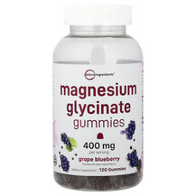 Magnesium Glycinate Gummies Grape Blueberry Магний Micro