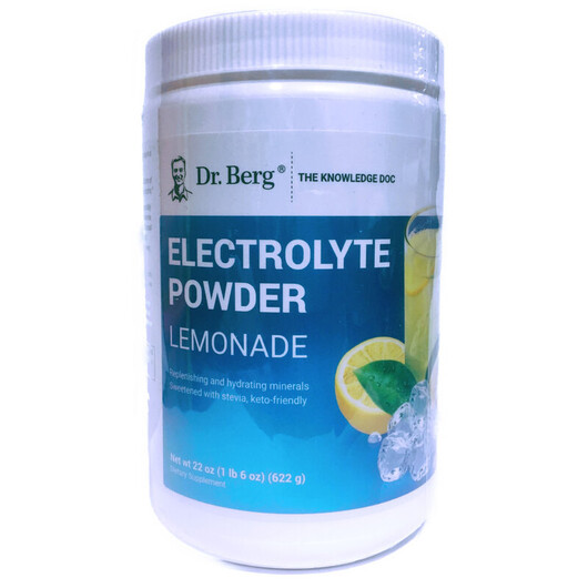 Основное фото товара Dr. Berg, Электролиты, Electrolyte Powder Lemonade, 610 г
