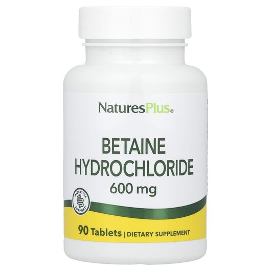 Основное фото товара Betaine Hydrochloride 600 mg Основное фото товара Бетаин гидрохлорид, Betaine Hydrochloride 600 mg, 90 таблеток