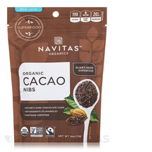 Какао у порошку Organic Cacao Nibs Navitas Organics 113 г Какао у порошку Organic Cacao Nibs Navitas Organics 113 г