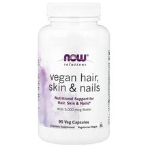 Шкіра нігті волосся Vegan Hair Skin & Nails NOW Foods Шкіра нігті волосся Vegan Hair Skin & Nails NOW Foods
