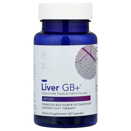 Основне фото товару Liver GB+ Detox Основне фото товару Biocidin Botanicals, Liver GB+ Detox, Детокс та очищення, 60 капс