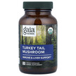 Фото товара Gaia Herbs, Грибы Хвост Индейки, Turkey Tail Mushroom, 120 капсул
