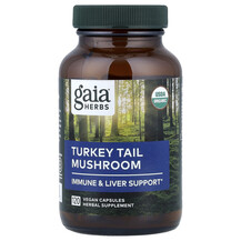 Turkey Tail Mushroom Грибы Хвост Индейки Gaia Herbs