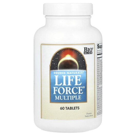 Основное фото товара Source Naturals, Мультивитамины, Life Force Multiple, 60 таблеток