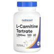 Фото товару Nutricost, L-Carnitine Tartrate 500 mg, L-Карнітин, 120 капсул