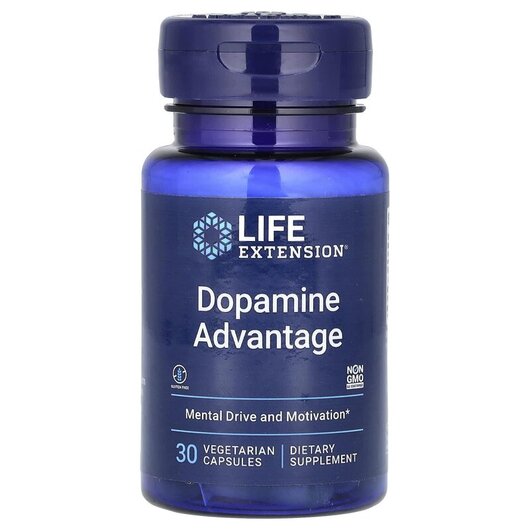 Основне фото товару Dopamine Advantage Основне фото товару Life Extension, Dopamine Advantage, Підтримка дофаміну, 30 капсул