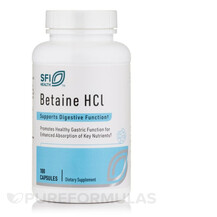 Betaine HCL Бетаин гидрохлорид SFI Health 100 капсул Betaine HCL Бетаин гидрохлорид SFI Health 100 капсул