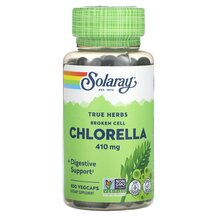 Хлорела True Herbs Broken Cell Chlorella 410 mg Solaray
