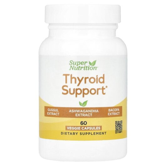 Основное фото товара Thyroid Support with Guggul Ashwagandha Bacopa, Органический чай,