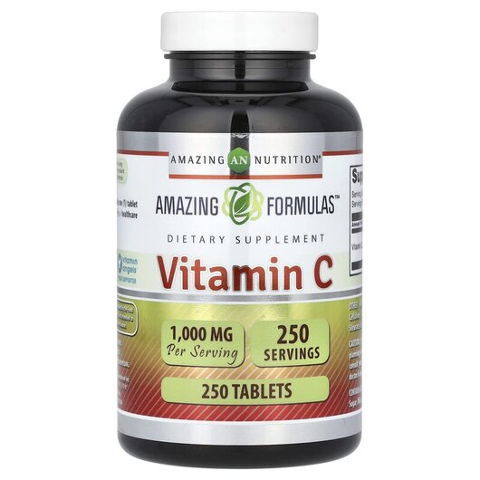 Основное фото товара Vitamin C 1000 mg Основное фото товара Amazing Nutrition, Витамин C, Vitamin C 1000 mg, 250 таблеток
