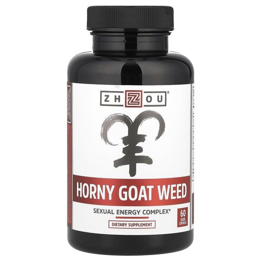 Основное фото товара Horny Goat Weed Sexual Energy Complex Основное фото товара Zhou Nutrition, Горянка, Horny Goat Weed, 60 капсул