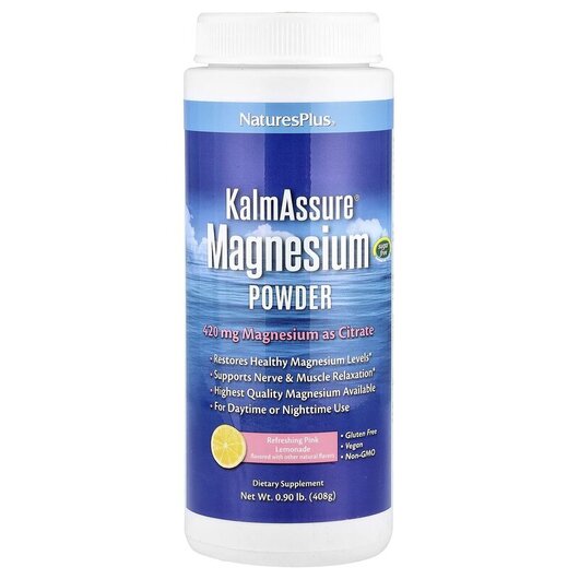 Основное фото товара Kalmassure Magnesium Powder Refreshing Pink Lemonade 400, Магний,