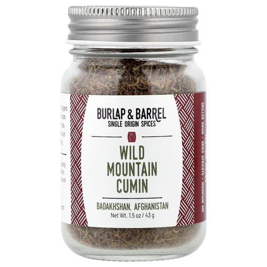 Основне фото товару Burlap & Barrel, Wild Mountain Cumin, Спеції, 43 г