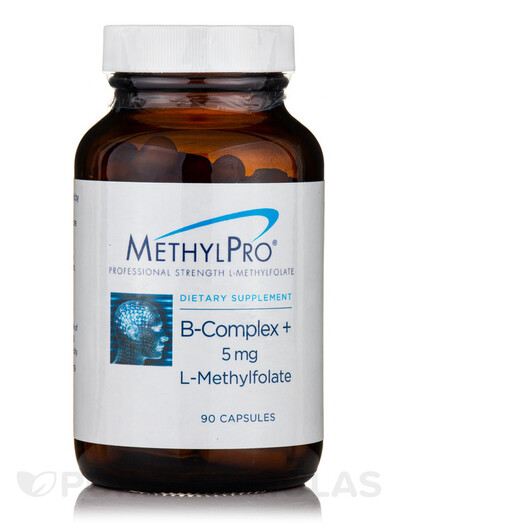 Основное фото товара B-Complex + 5 mg L-Methylfolate Основное фото товара MethylPro, B-комплекс, B-Complex + 5 mg L-Methylfolate, 90 капсул