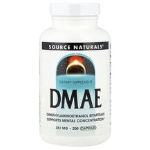 ДMAE 351 мг DMAE 351 mg Source Naturals 200 капсул ДMAE 351 мг DMAE 351 mg Source Naturals 200 капсул