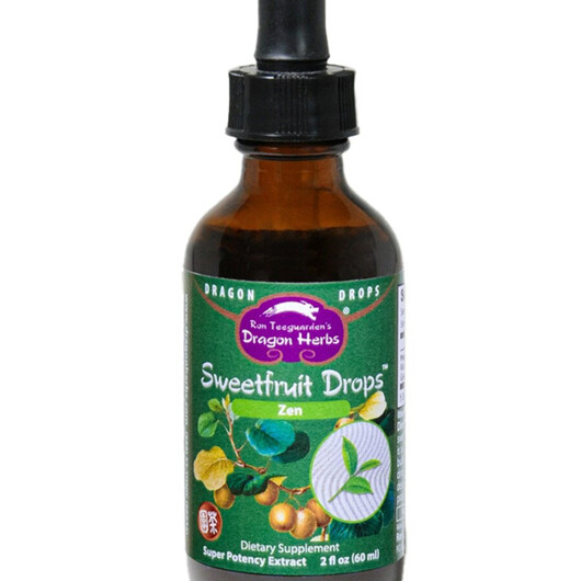 Основне фото товару Sweetfruit Drops Zen Основне фото товару Dragon Herbs, Sweetfruit Drops Zen, L-Теанін, 60 мл