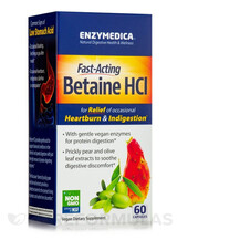 Fast-Acting Betaine HCL Бетаин гидрохлорид Enzymedica