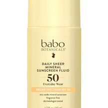 Daily Sheer Mineral Sunscreen Fluid SPF Солнцезащитное